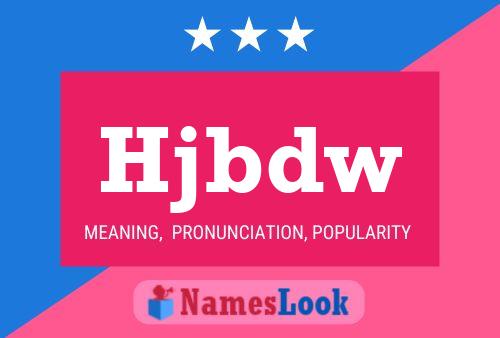 ملصق اسم Hjbdw