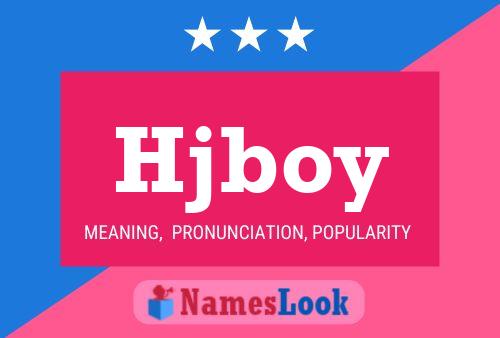 ملصق اسم Hjboy