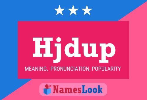 ملصق اسم Hjdup