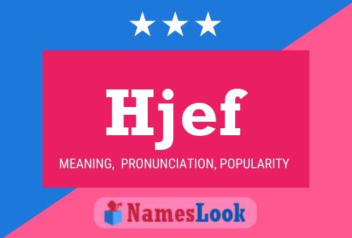 ملصق اسم Hjef