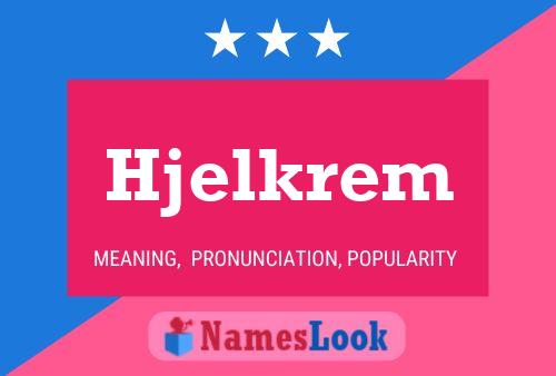 ملصق اسم Hjelkrem