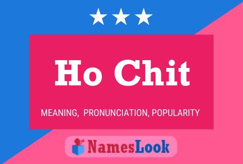 ملصق اسم Ho Chit