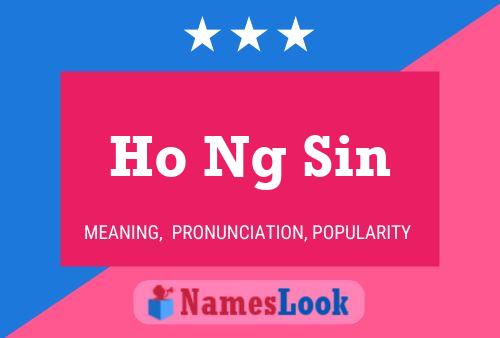 ملصق اسم Ho Ng Sin