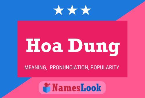 ملصق اسم Hoa Dung