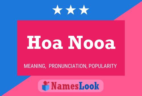 ملصق اسم Hoa Nooa