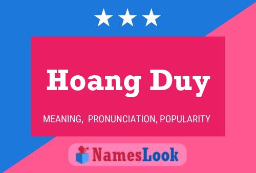 ملصق اسم Hoang Duy