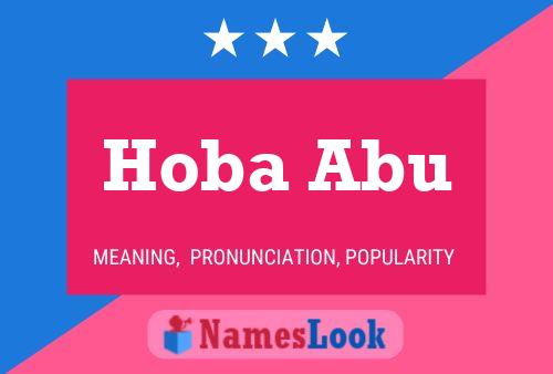 ملصق اسم Hoba Abu