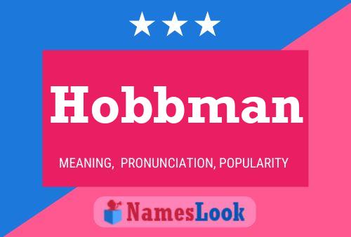 ملصق اسم Hobbman