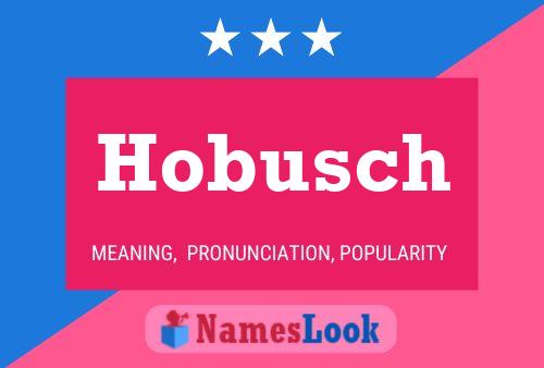 ملصق اسم Hobusch