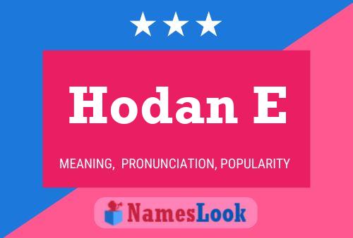 ملصق اسم Hodan E