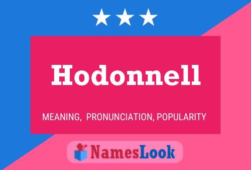 ملصق اسم Hodonnell