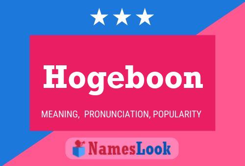 ملصق اسم Hogeboon