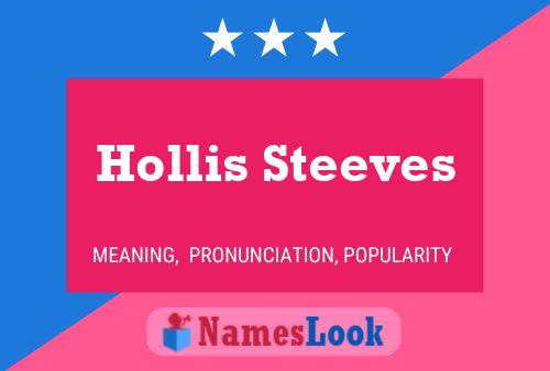 ملصق اسم Hollis Steeves