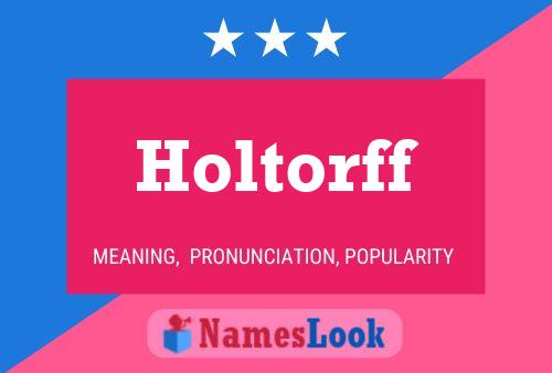 ملصق اسم Holtorff