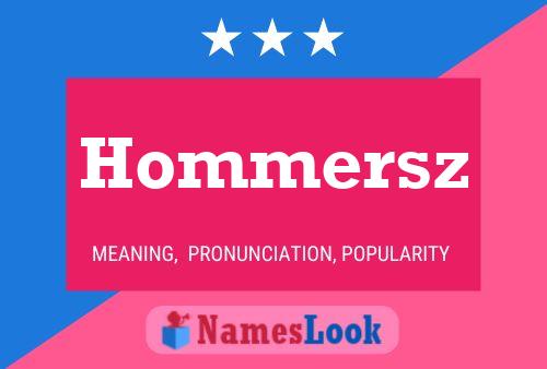 ملصق اسم Hommersz