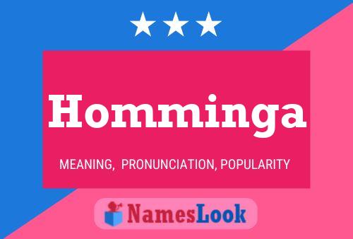 ملصق اسم Homminga