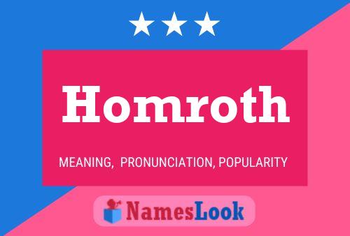 ملصق اسم Homroth