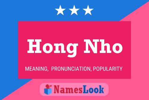 ملصق اسم Hong Nho