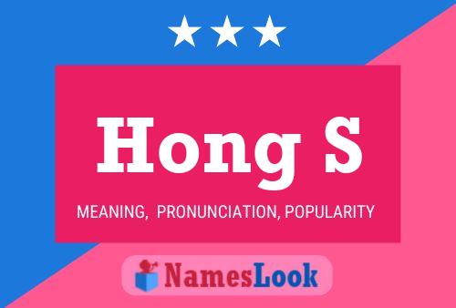 ملصق اسم Hong S