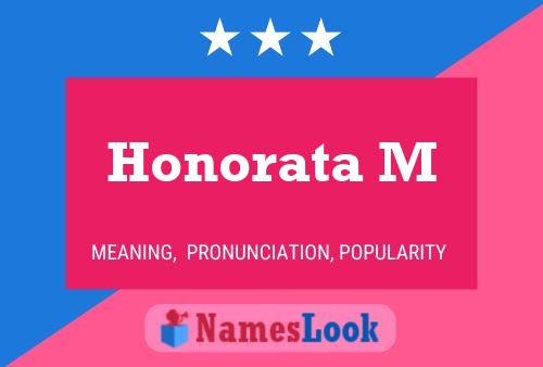 ملصق اسم Honorata M