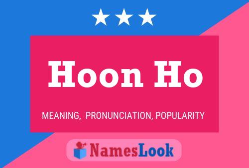 ملصق اسم Hoon Ho