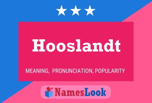 ملصق اسم Hooslandt