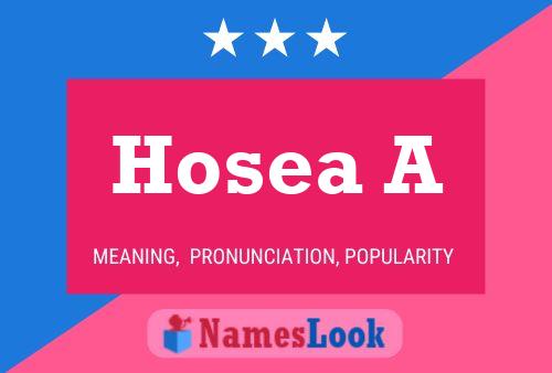 ملصق اسم Hosea A