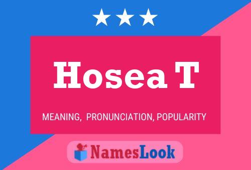 ملصق اسم Hosea T