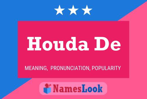 ملصق اسم Houda De