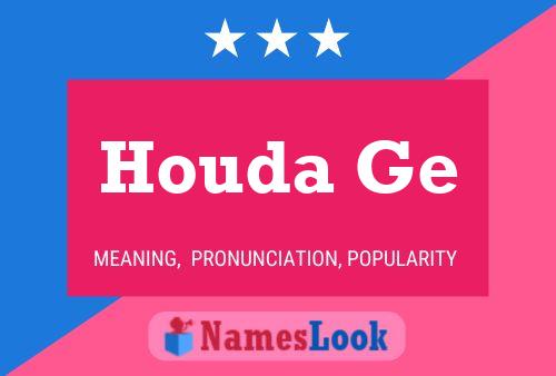 ملصق اسم Houda Ge