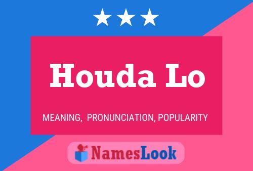 ملصق اسم Houda Lo