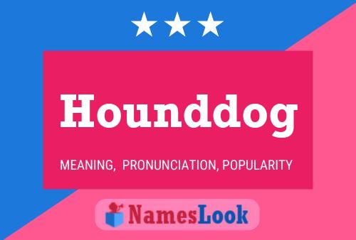 ملصق اسم Hounddog