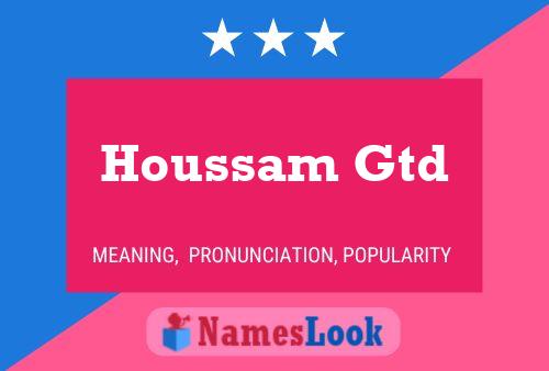 ملصق اسم Houssam Gtd