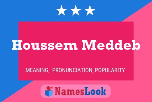 ملصق اسم Houssem Meddeb