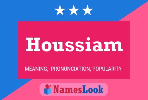 ملصق اسم Houssiam