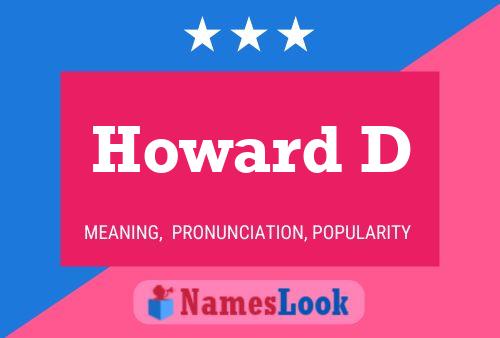 ملصق اسم Howard D