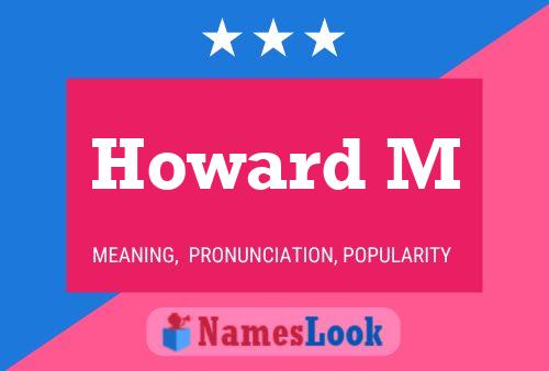 ملصق اسم Howard M