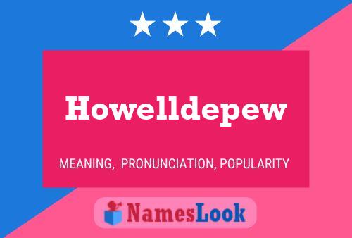 ملصق اسم Howelldepew