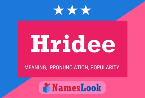 ملصق اسم Hridee