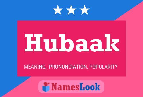 ملصق اسم Hubaak