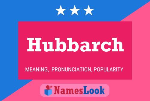 ملصق اسم Hubbarch