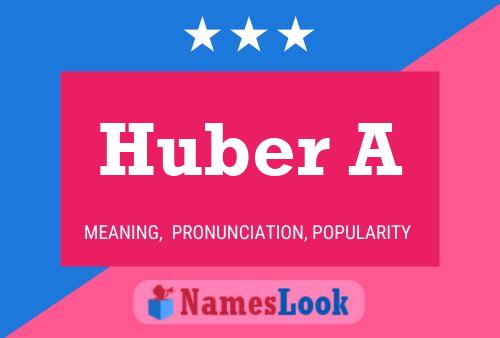 ملصق اسم Huber A