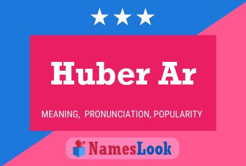 ملصق اسم Huber Ar