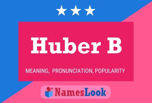 ملصق اسم Huber B