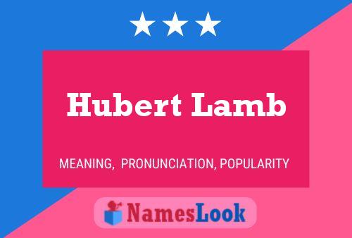 ملصق اسم Hubert Lamb