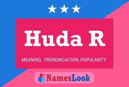 ملصق اسم Huda R