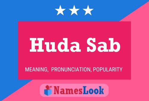 ملصق اسم Huda Sab