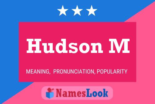 ملصق اسم Hudson M