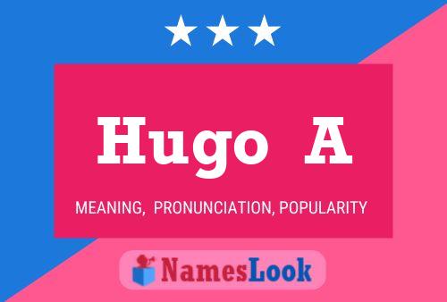 ملصق اسم Hugo  A