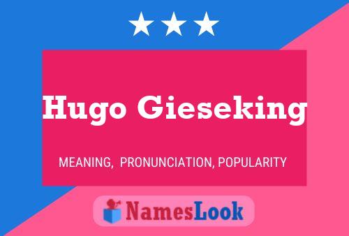 ملصق اسم Hugo Gieseking